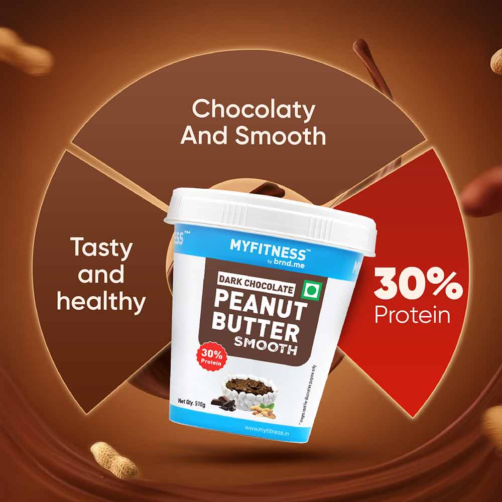 Myfitness Dark Chocolate Peanut Butter, 0.510 kg, Smooth