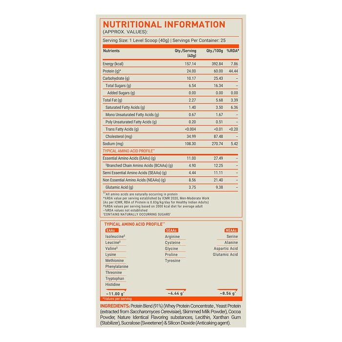 Fuel One Whey Protein, 1 kg, Cafe Mocha